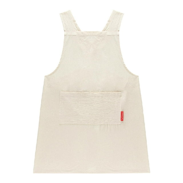 Delantal de algodón cruzado profesional resistente delantero de babero versátiles y sólidos para jardinería de cocina Pintura de cocina Servidor de co