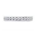 thumbnail image 2 of 1 Carat Round Cut Lab Created Moissanite Diamond Full Eternity Stackable Wedding Band Ring In 14K Solid White Gold(G-H Color,VVS1 Clarity,1 Cttw)-5, 2 of 7