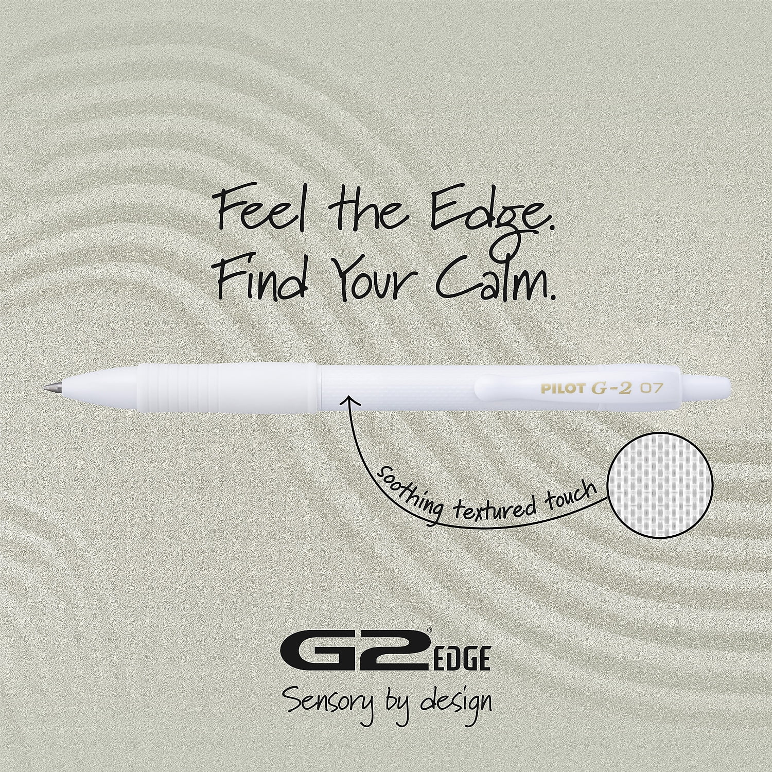 Pilot PIL20866 0.7 mm G2 Edge Premium Retractable Gel Roller Pen - Black Ink