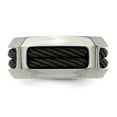 thumbnail image 2 of Edward Mirell Stainless Steel & Black Ti Cable 10.75mm Band EMR219, 2 of 5