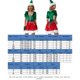 thumbnail image 2 of Conjunto de 5 piezas de Navidad para hombre y mujer de pana para hombre y mujer, traje diario estilo festival FLhrweasw Nuevo, 2 of 7