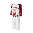 thumbnail image 3 of Elippeo Family Matching Christmas Pajamas Sets Long Sleeve Elk Print Tops + Plaid Pants Long Sleeve Patchwork Jumpsuit, 3 of 9