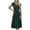 Green, variant on SELONE Midi Summer Dresses for Women Belt Hawaiian Dresses Ruched Short Sleeve A-Line Dresses Crew Neck Clothes Black M