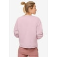thumbnail image 2 of ellos Women's Plus Size Boxy Fleece Sweatshirt - 38/40, Misty Rose, 2 of 3