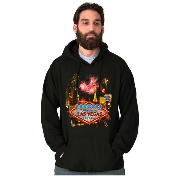 Las Vegas Strip Casino Fireworks Hoodie Sweatshirt Women Men Brisco Brands S