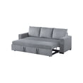 thumbnail image 5 of LiviNest Convertible Sofa Bed: 73 Inch Sleeper Sofa with Gray Corduroy Fabric - Modern Space Saving Furniture for Small Apartments & Home Office Use, 5 of 6