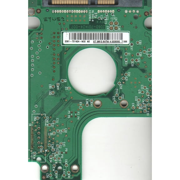 WD600BEVS-60LAT0, 2061-701424-N00 AE, 007 REV A, WD SATA 2.5 PCB