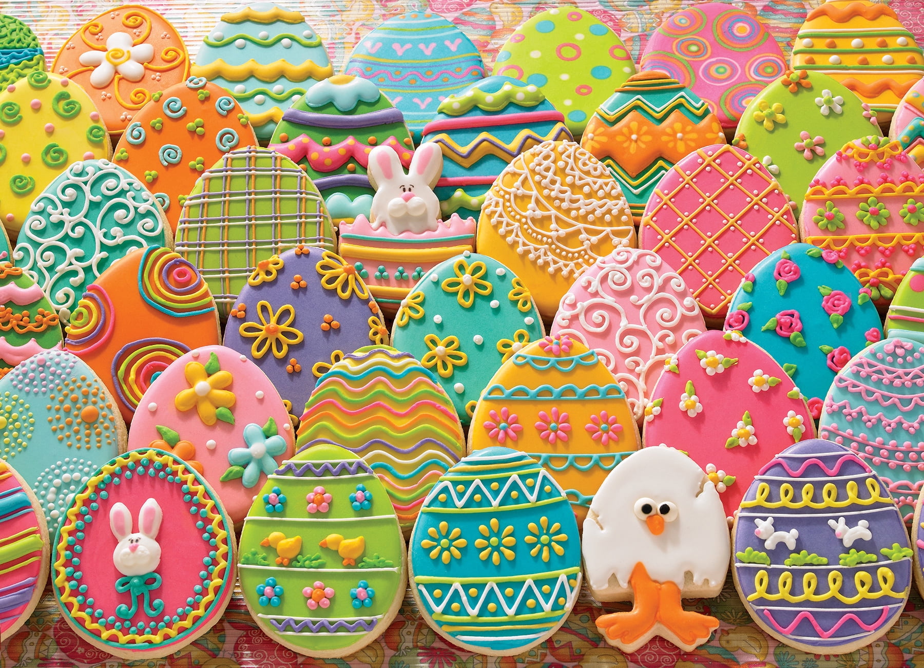 Jigsaw Puzzle 1000 Pieces 26.625"X19.25"-Easter Eggs