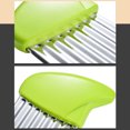 thumbnail image 6 of Linyer Potato Slicer Corrugated Kitchen Vegetable Fries Maker Chopper Stainless Steel Plastic Handle DIY Carrot Slicing Gadget Blue, 6 of 8