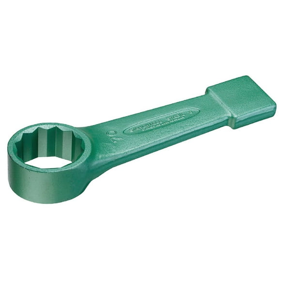 Stahlwille 42010036 Clé à Anneau pour Visage - Taille 36mm, Longueur 195mm, Acier Allié Chromé, Forgé et Trempé, Idéal pour Usage Intensif, Peint Vert, Fabriqué en Allemagne