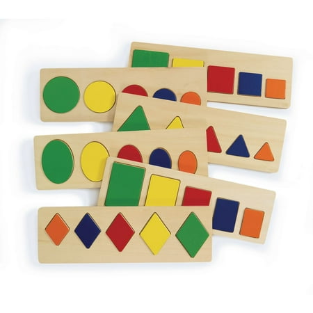 UPC: 0191487001335 | Excellerations Size and Shape Puzzles – Set of 6 (Item # SSPS6)