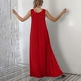 thumbnail image 6 of Laipiong Women's Summer Maxi Dresses Casual Sleeveless Solid Color Cami Dress with Side Pockets Loose Fit Flowy Stretchy Comfy Loose Sundress, 6 of 6