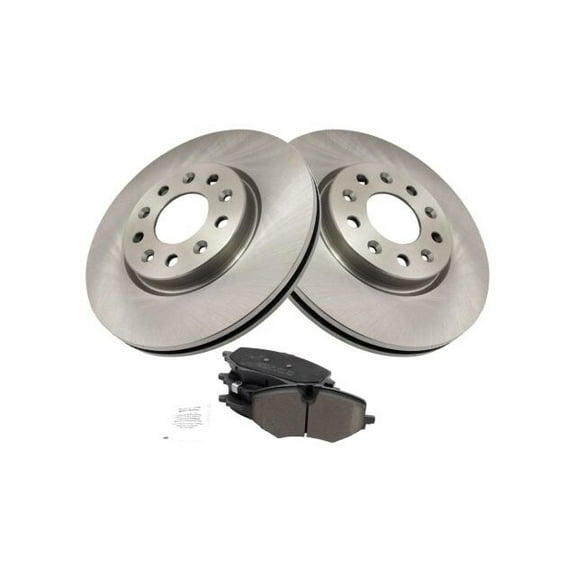 Front Brake Pad and Rotor Kit - Compatible with 2021 Chevy Trailblazer