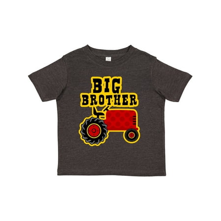 

Inktastic Red Tractor Big Brother Gift Toddler Boy Girl T-Shirt