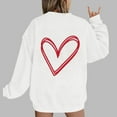 thumbnail image 2 of Kaemgyyd Women's Heart Sweatshirt Valentine's Day Long Sleeve Casual Loose Pullover Vintage Cute Crewneck Tops, 2 of 4