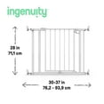 thumbnail image 6 of Ingenuity The Doorway 37W Series Pet and Baby Gate with Quad-Cam Lock, Openings from 30-37 inches Wide, Ages 6-24 Months, - White, 6 of 17