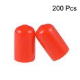 thumbnail image 2 of Uxcell Rubber End Caps Vinyl Round End Cap Cover Screw Thread Protectors for Screw 200Pcs Red 10mm, 2 of 4