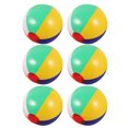 thumbnail image 2 of 6 pelotas inflables coloridas para playa, piscina y agua, juguetes para niños., 2 of 6
