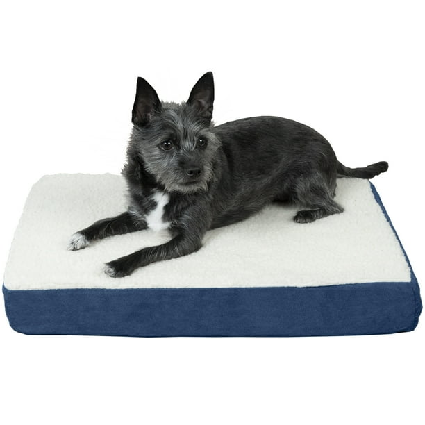 FurHaven Pet Dog Mattress Deluxe Orthopedic Sherpa Pet Bed Mattress