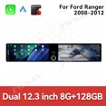 thumbnail image 3 of ZWNAV Dual 12.3 inch Screen Car Radio For Ford Ranger 2008-2012 Android GPS Navigation Multimedia Video Player Stereo Receiver Head Unit, 3 of 12