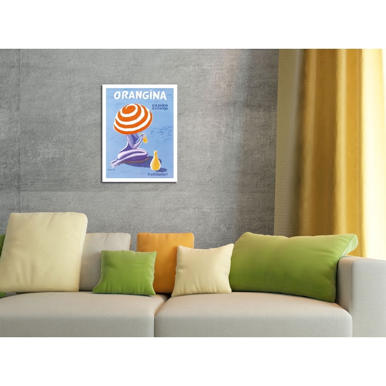 Orangina - Orange Sparkling Soda! - Vintage Advertising Poster by