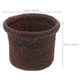 thumbnail image 3 of Soimiss 1Pack Woven Baskets Flower Pot Container Seaweed Antique Color Natural Style, 3 of 4