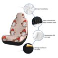 thumbnail image 4 of Uemuo Christmas Gnome star Pattern Car Seat Covers for Front Seats Waterproof Seat Covers for Cars, Universal Auto Front Seats Protector Fits for Car-, 4 of 6