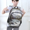 thumbnail image 6 of FORMRS Unisex School Backpack 17" Student Travel Bag with Laptop Compartment, River and Mountains, 6 of 7