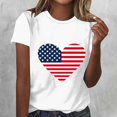 thumbnail image 2 of USA 250th Anniversary Independence Day Shirt – Women's Soft Breathable Casual Tee, Classic Fit Short Sleeve Top, Patriotic 1776-2026 Gift Idea(White,XXL), 2 of 5