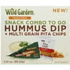 Wild Garden Snack Combo to Go Hummus Dip and Multi Grain Pita Chips, 3.01 oz, (Pack of 6)