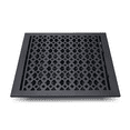 thumbnail image 4 of Cast Aluminum Floor Register with No Holes | Modern Design Heavy Duty Cast Aluminum Floor Register | Air Vent Covers for Floors, Walls & Ceiling | Size 12" X 14" VR-100 | White, 4 of 11