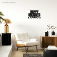 thumbnail image 2 of Happy Holidays Stylish Christmas Themed Laser Cut Solid Steel Decorative Home Accent Wall Sign Hanging, 2 of 6
