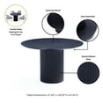 thumbnail image 4 of Manhattan Comfort Hathaway 47.24 Solid Wood Round Dining Table in Black, 4 of 6