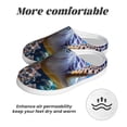 thumbnail image 6 of Fotbe Sea Turtle Swims Pattern Women's Fuzzy Curly Fur Memory Foam Loafer Slippers Indoor Outdoor Slippers Winter Home Shoes-35/36, 6 of 7