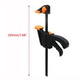thumbnail image 2 of BE-TOOL 195mm/7.68" Woodworking Bar F Clamp Steel Bar Clamp Clip Carpenter Tools Orange/Red, 2 of 8