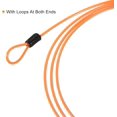 thumbnail image 4 of wqlpp-Security Cable 2.5mm x 2m/6.5ft, 6 Pack Coated Luggage Lock Wire Rope with Double Loop, Clear Orange, 4 of 4