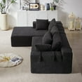 thumbnail image 6 of 108" Corduroy Textured L-Shaped Sectional Sofa with Left Chaise, 6 of 10