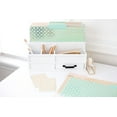 thumbnail image 2 of Decorative File Folders - 1/3 Cut Tabs Gold File Folders - Letter Size - Set of 12-2 Each of 6 Cute File Folders Patterns with Gold Foil (Pink Aqua and Cream), 2 of 6