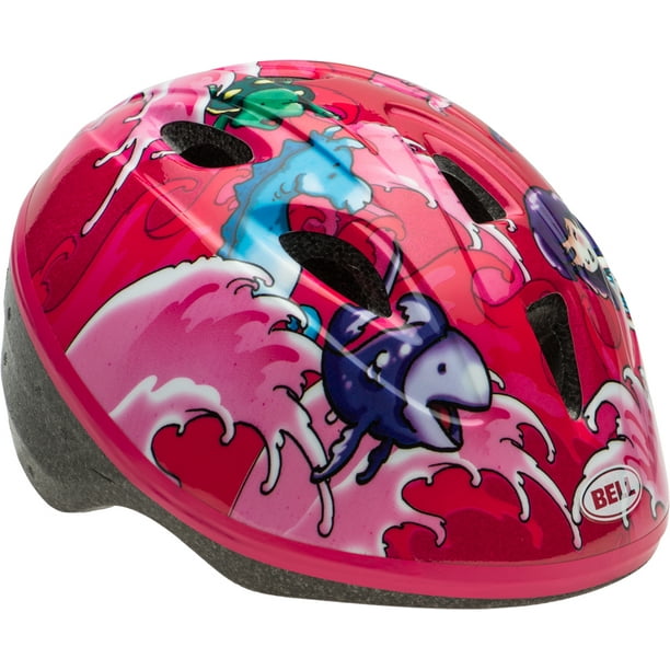 Bell Zoomer Pink Glitter Mermaids Bike Helmet, Toddler 3+ (48-52cm