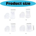 thumbnail image 3 of Women's Shoe Heel Protectors, 2-Pairs Clear TPU Anti-Slip Covers, Noise Reducing Tips for Dress Shoes, 3 of 7