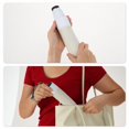 thumbnail image 6 of Unique Bargains 1 Pc Folding Umbrella Lightweight Two-color Travel Umbrella Apricot White, 6 of 6