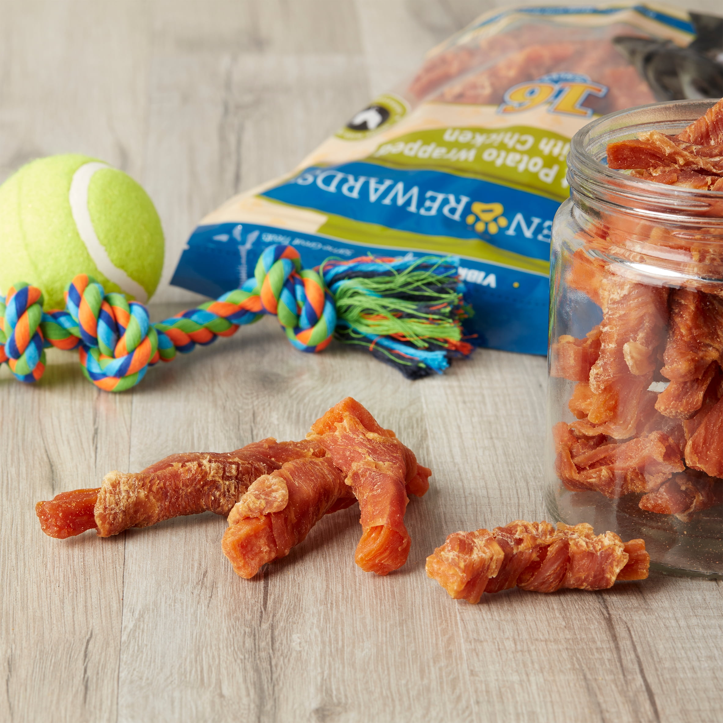 Vibrant Life Golden Rewards Sweet Potato Wrapped with Chicken Dog Treats, 16 oz
