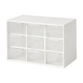 thumbnail image 4 of Abbraccia Mini Drawer Organizer Desktop Storage Drawers for Women Small Organizer with Drawers Beads Organizer Box for Vanity Art Craft 9 Drawers White, 4 of 9