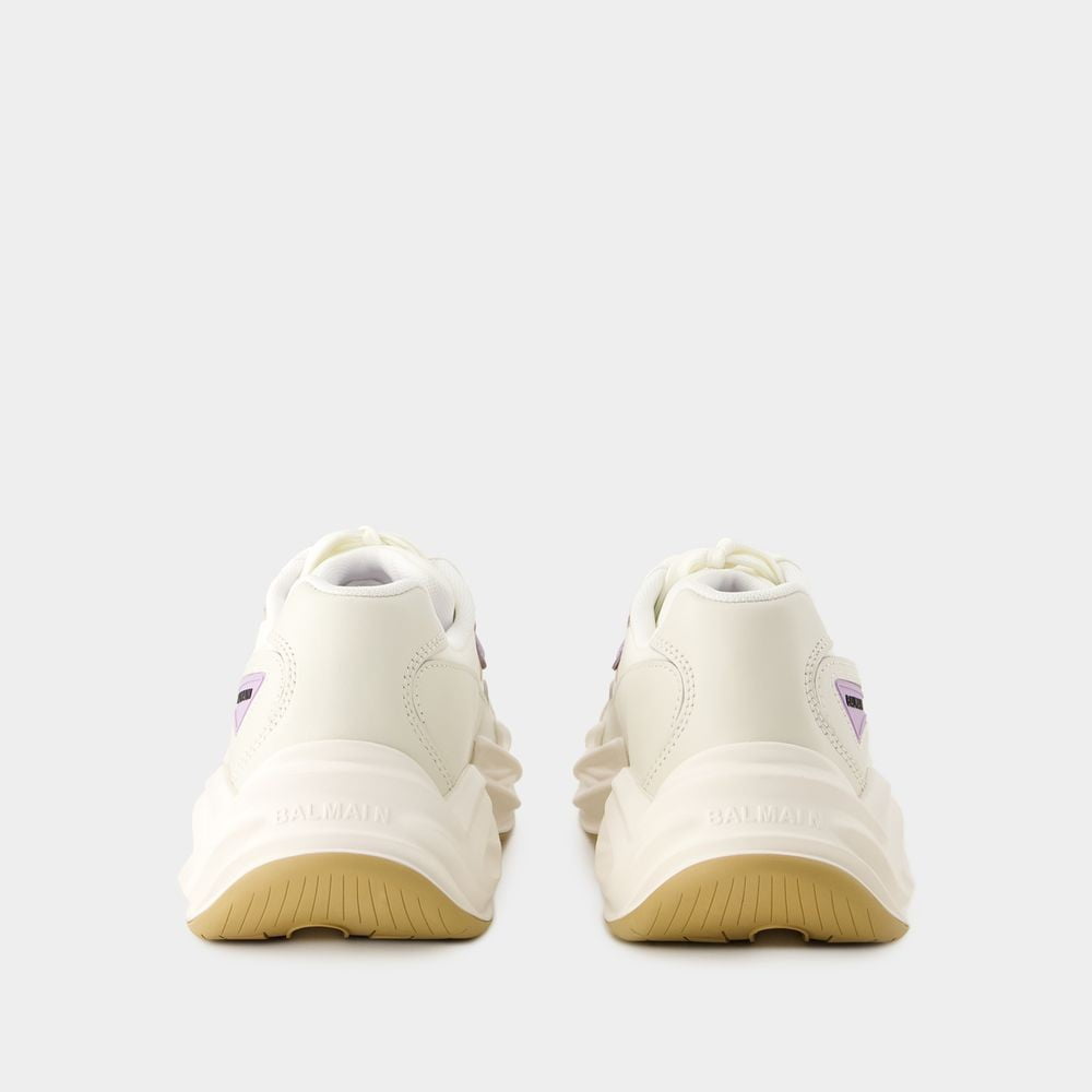 【関税込み】B-Dr4g0n Sneakers - Balmain - Synthetic Leather Balmain B-Dr4g0n Sneakers - Synthetic Leather - Beige