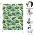 thumbnail image 4 of Colorful Dinosaurs Scientific Name Pattern Blanket,Comfortable Soft Lamb Wool Throw Blanket,All Season,Warm Lightweight Blankets for Sofa Bed Couch Living Room Chair,30"x40", 4 of 4