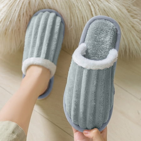 

Gubotare Men Slippers Memory Foam Men s Terry and Satin Slip on Cushioned Slipper with Memory Foam for Indoor/Outdoor Comfort Gray 11