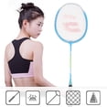 thumbnail image 1 of Badminton Racket, 1 Pair Badminton Racket, Wear-Resistant Compact Great Elasticity For Family Entertainment Amateur Class, 1 of 8