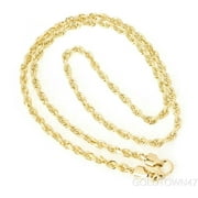 14kt Yellow Gold Solid DIA-CUT Rope Chain 3.5mm (24")