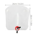 thumbnail image 2 of GOOHOCHY Transparent PE Water Jug 10L Portable Water Storage Container for Camping Outdoor Water Bucket for Hiking Fishing Emergency, 2 of 8