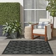 thumbnail image 6 of Nourison Easy Care Indoor/Outdoor Charcoal Black 5' x Square Area Rug (5 Square), 6 of 10